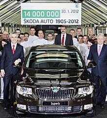 SKODA feiert: 14 Millionen Fahrzeuge produziert 